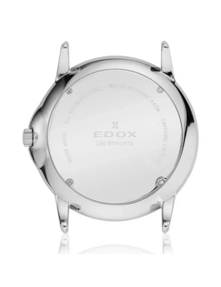 Reloj Edox Swiss Made Les Bémonts Hombre Slim 640123NIN