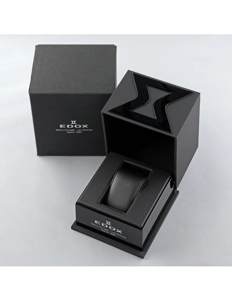Reloj Edox Swiss Made Les Bémonts Hombre Slim 640123NIN