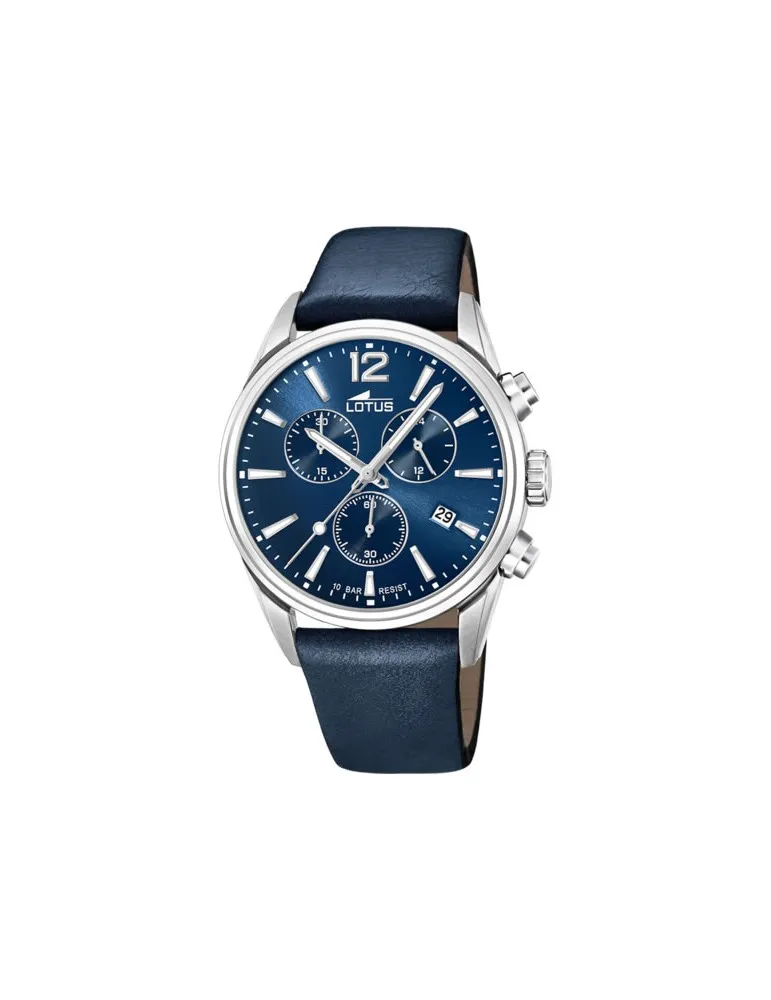 Reloj Lotus Chrono hombre piel Azul 18691