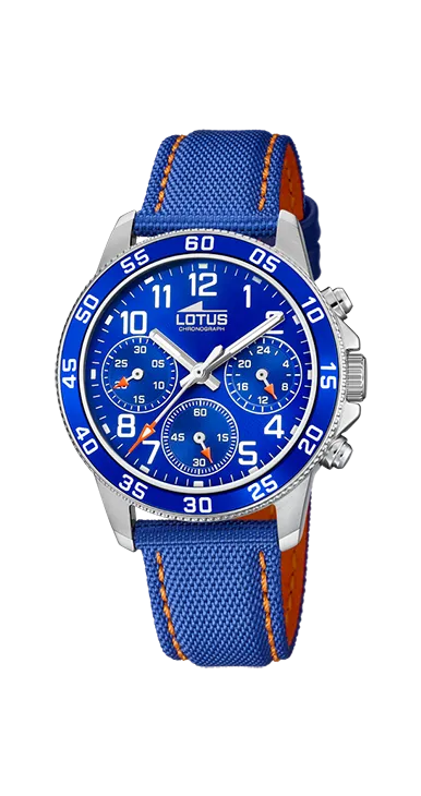 Reloj Lotus Crono Piel Azul 18581/5