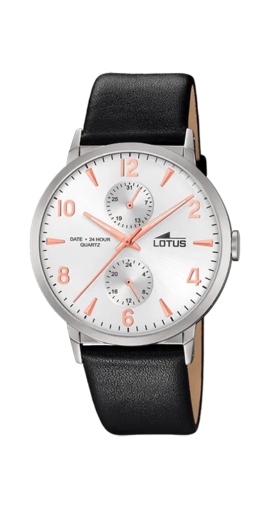 Reloj Lotus Hombre multifunción correa negra