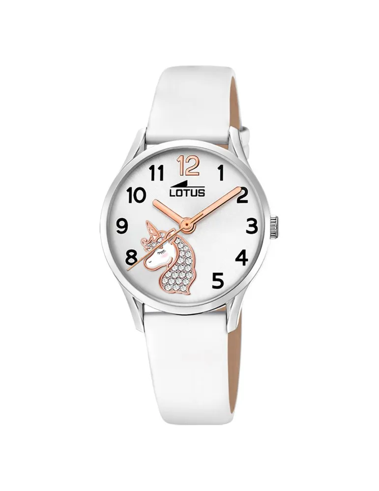 Reloj Lotus Niña Unicornio Blanco 18406