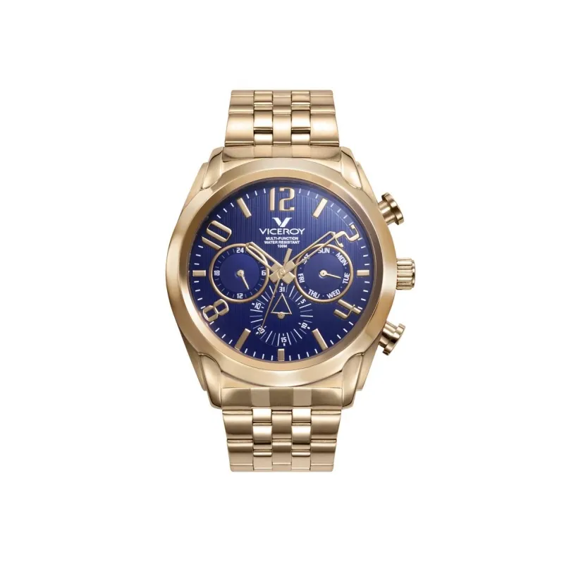 RELOJ VICEROY HOMBRE DORADO ESFERA AZUL 47119597