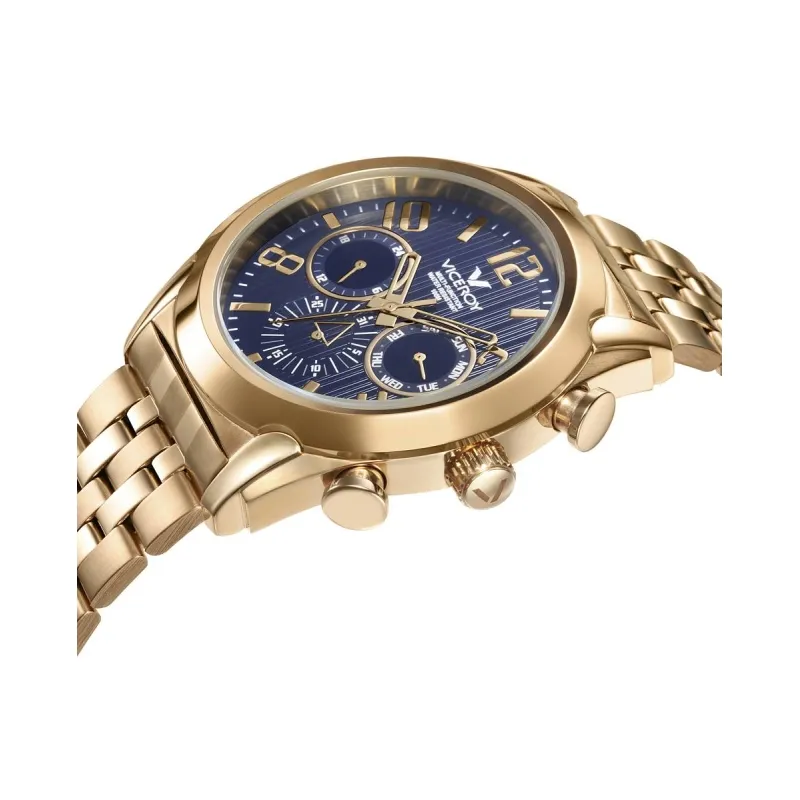 RELOJ VICEROY HOMBRE DORADO ESFERA AZUL 47119597