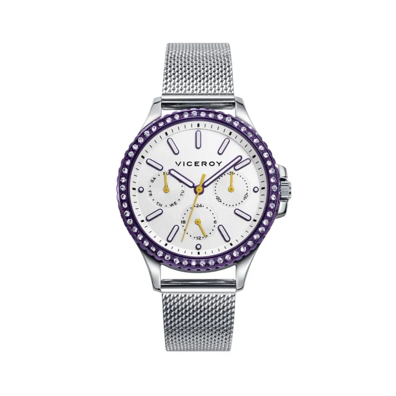 RELOJ VICEROY MUJER PLATEADO CON ACABADO EN VIOLETA 47129007