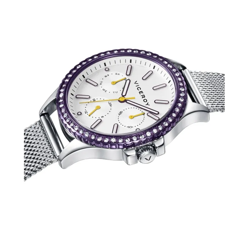 RELOJ VICEROY MUJER PLATEADO CON ACABADO EN VIOLETA 47129007