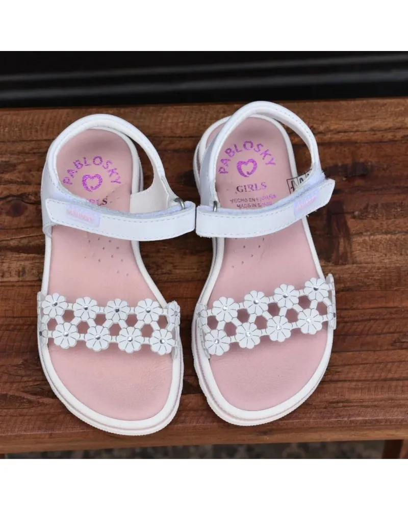 Sandalia blanca PABLOSKY 483300