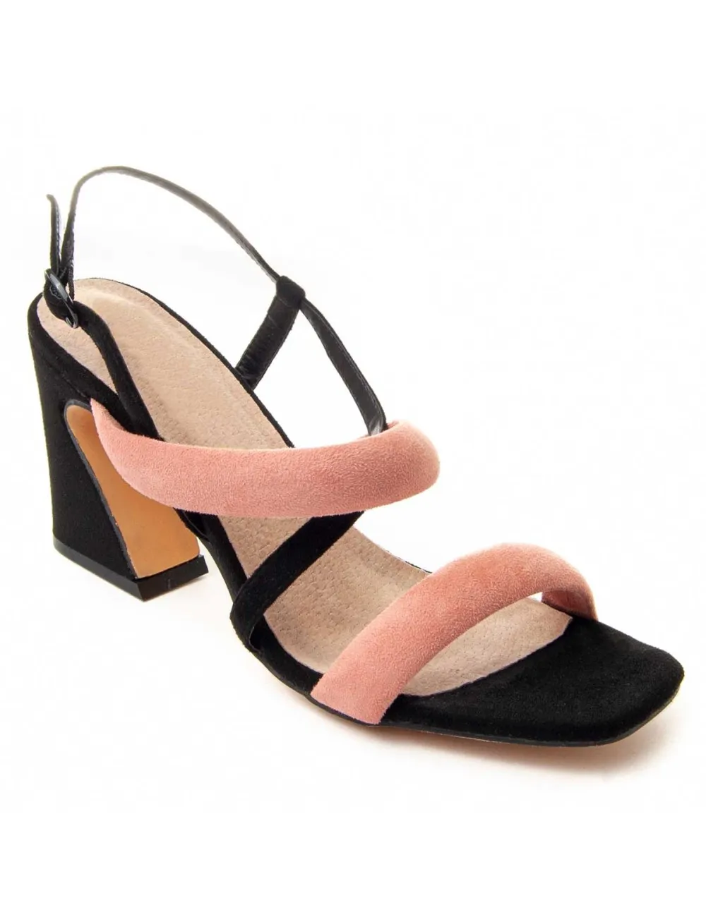 Sandalia Con Tacón Para Mujer.  Montevita  Sanndal5  88463
