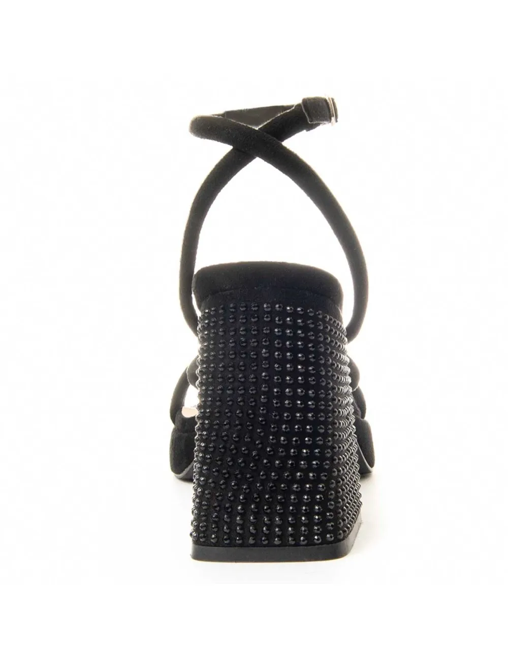Sandalia De Tacón Para Mujer.  Montevita  Festsand  88512 Negro