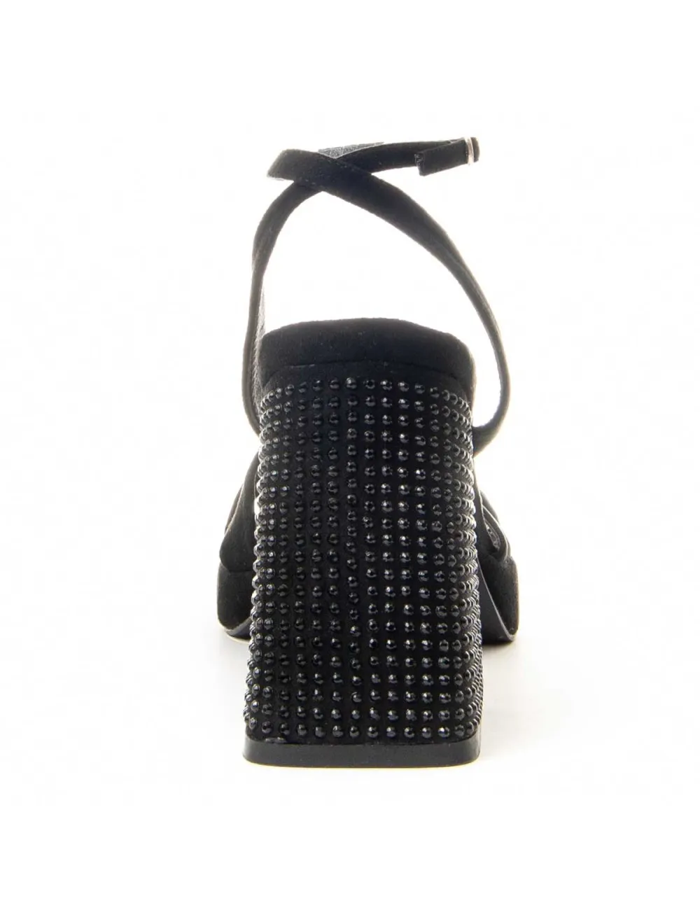 Sandalia De Tacón Para Mujer.  Montevita  Festsand3  88516 Negro