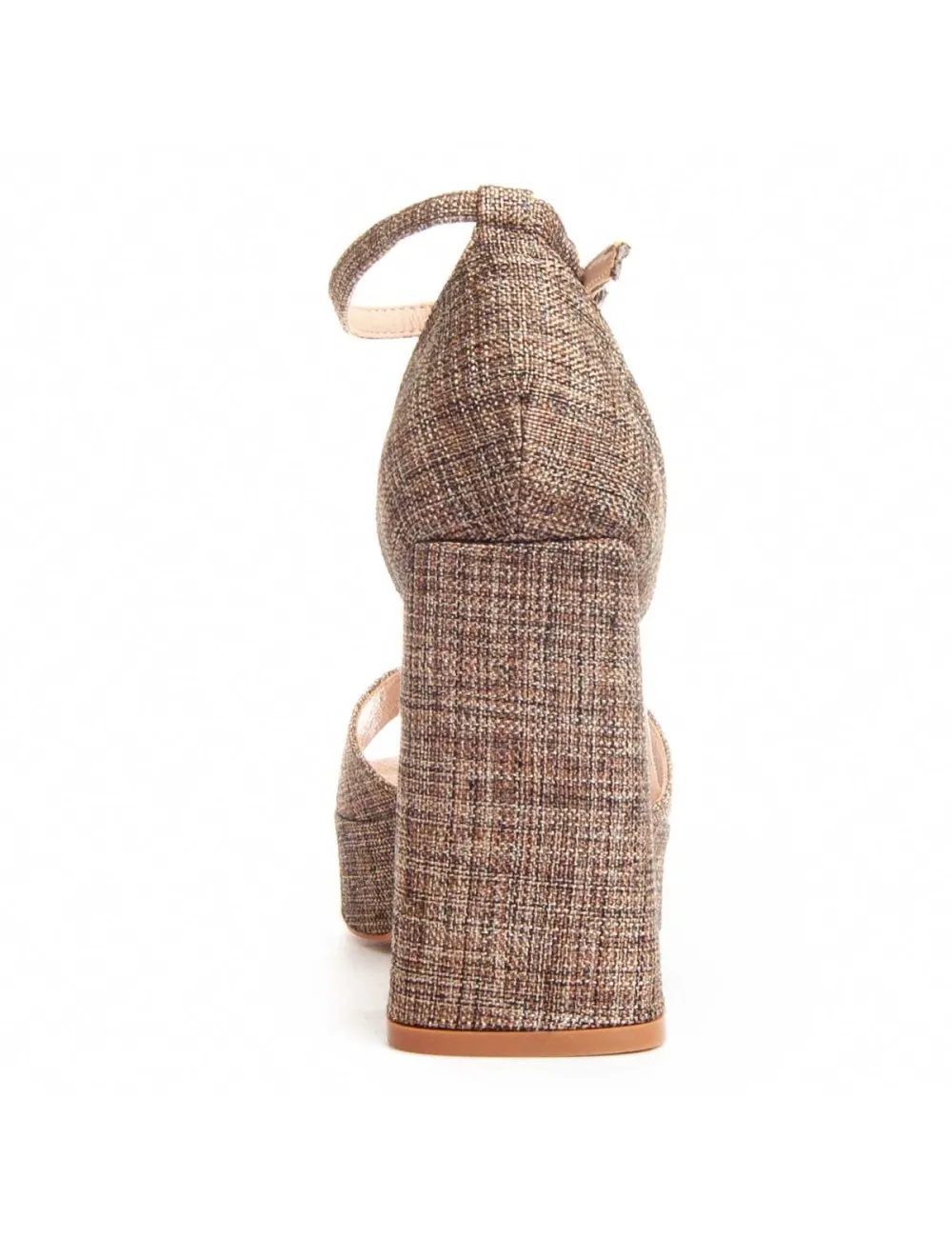 Sandalia De Tacón Para Mujer.  Montevita  Festsand7  88526 Marrón