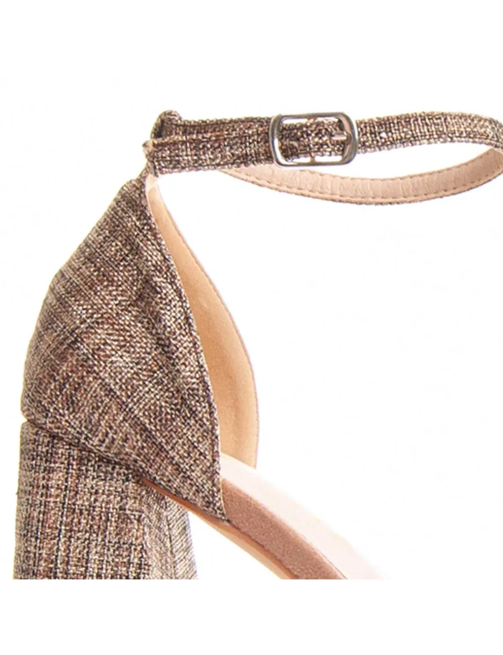 Sandalia De Tacón Para Mujer.  Montevita  Festsand7  88526 Marrón