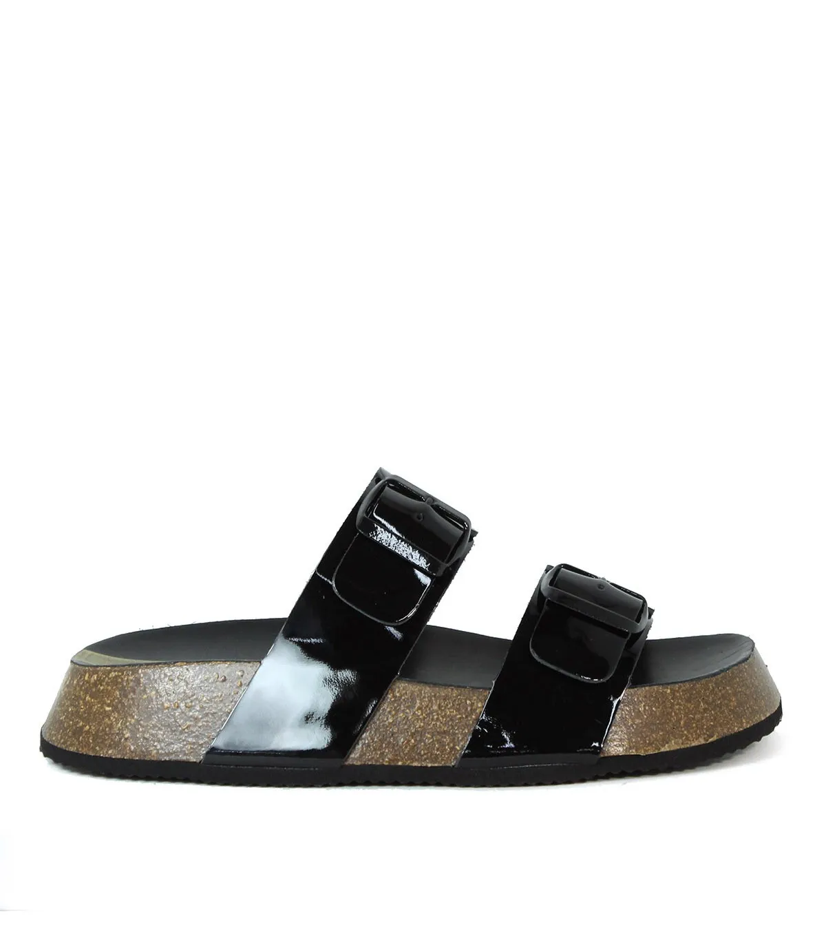 SANDALIA DE TIRAS CON HEBILLAS NEGRO TAKE ME ALT