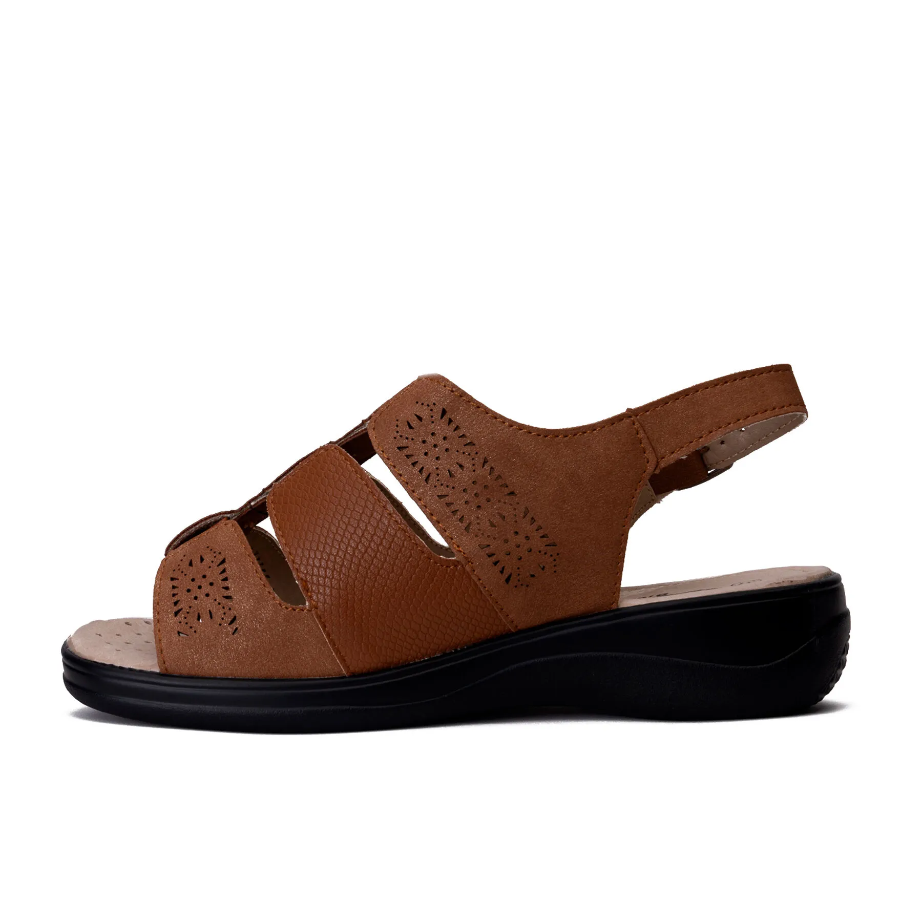 Sandalia Mujer Camel Idaira Thunder Blue