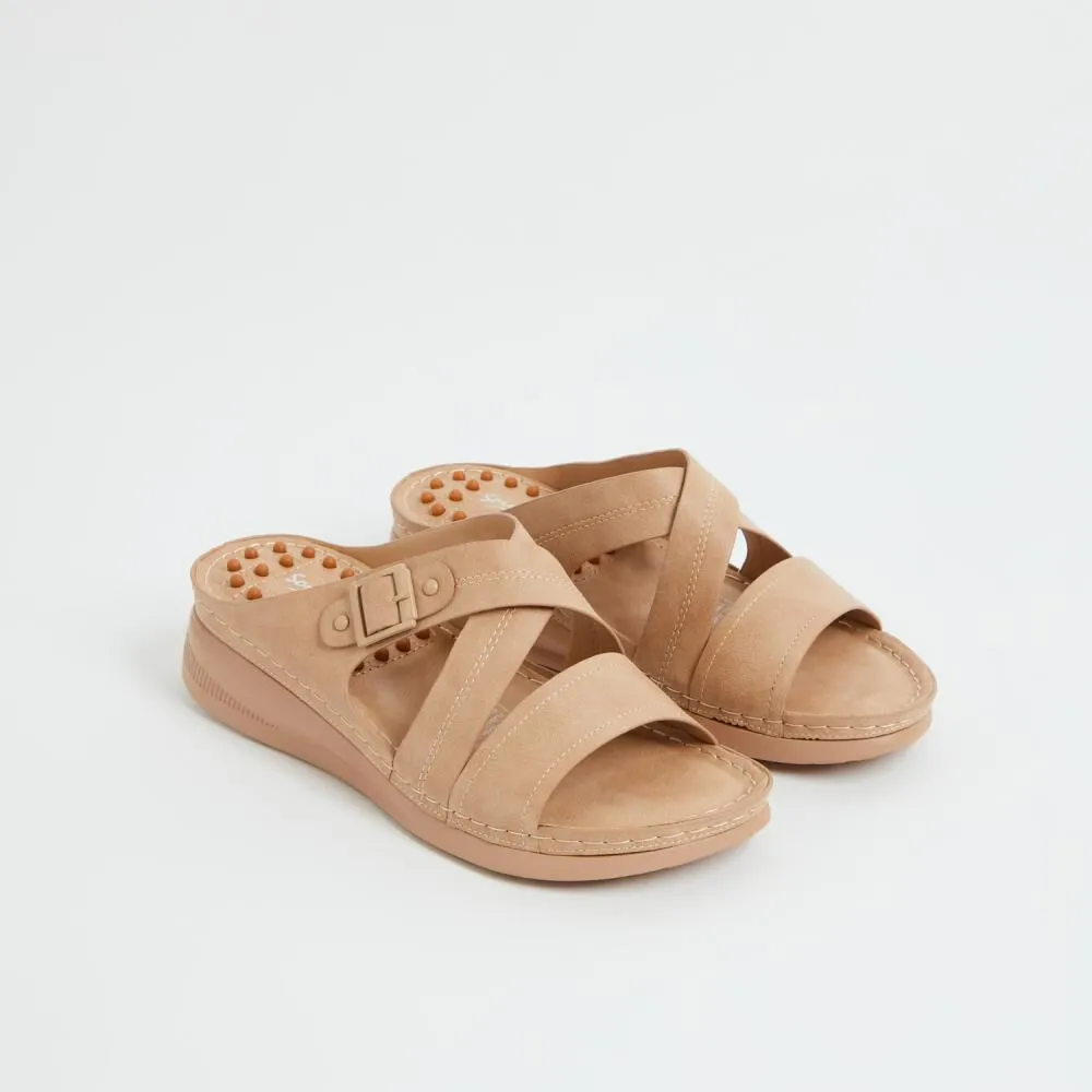 Sandalia Mujer Sormani Beige