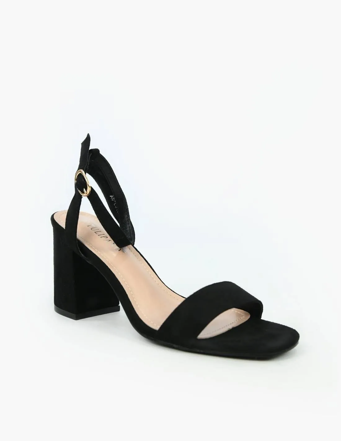 Sandalia negra tacon | Max