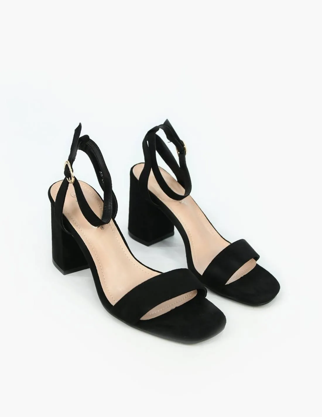 Sandalia negra tacon | Max