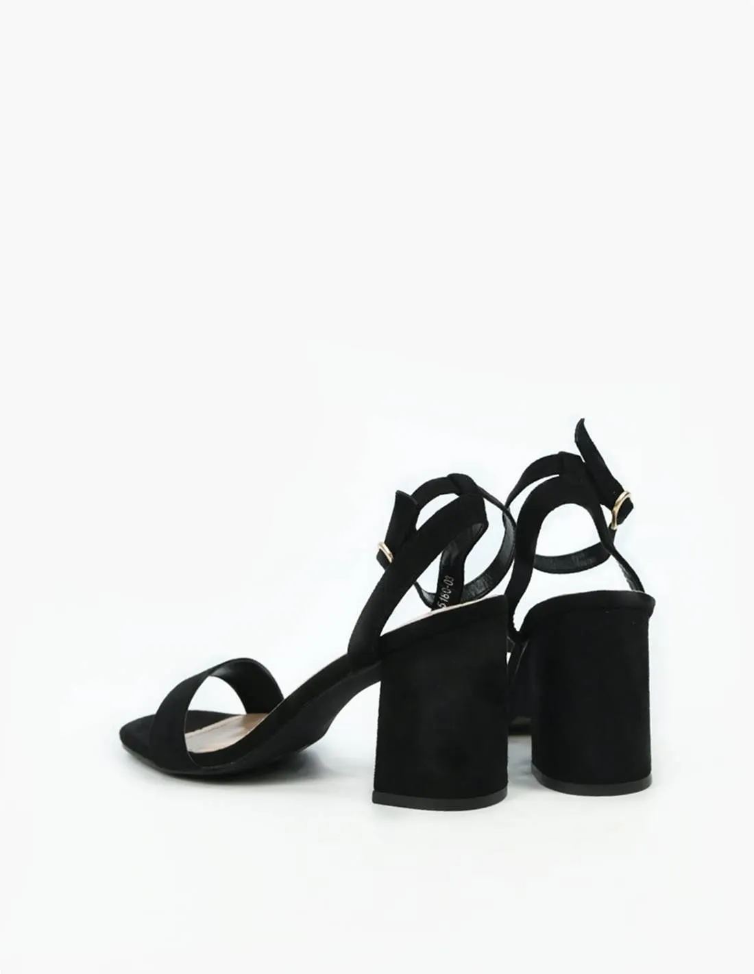 Sandalia negra tacon | Max