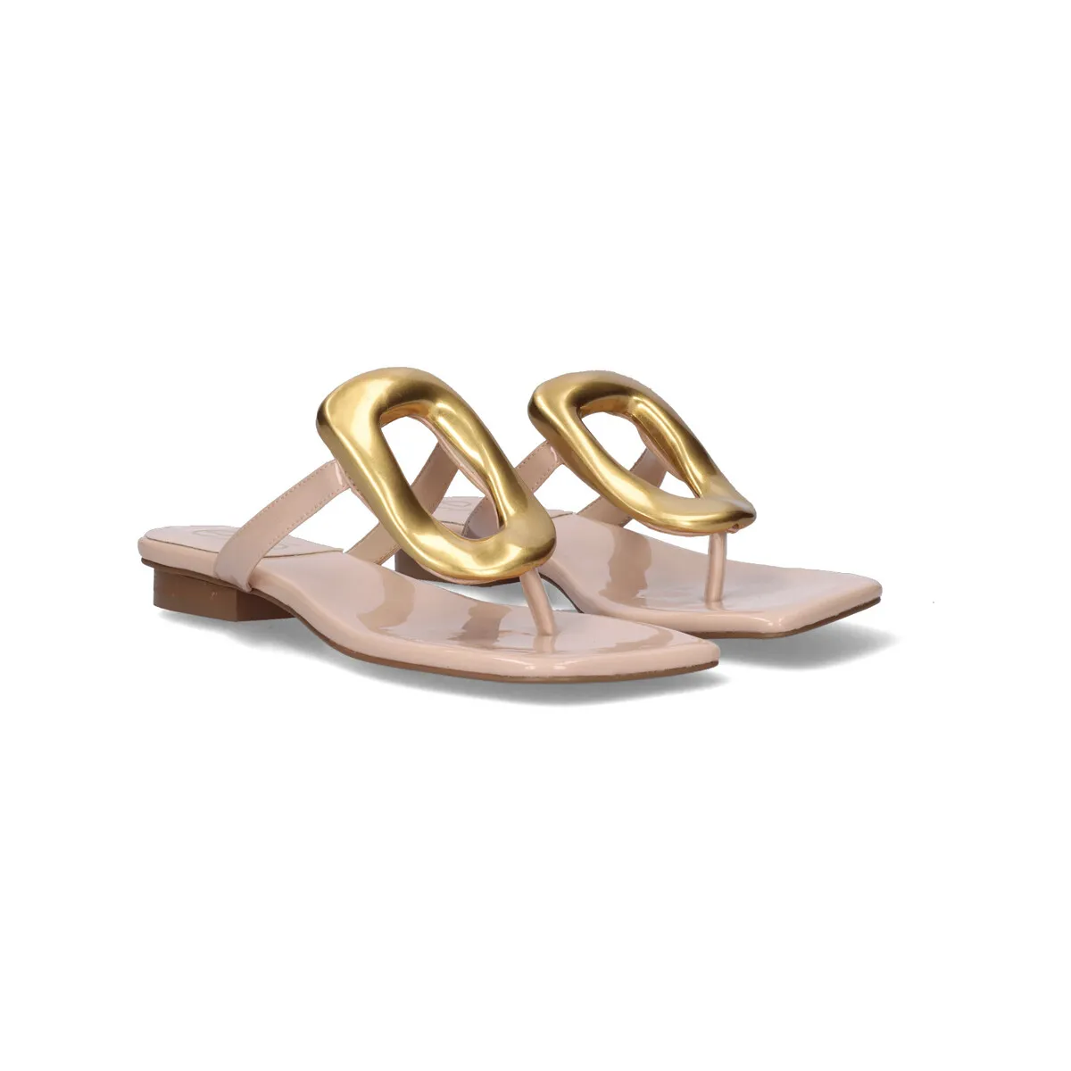 SANDALIA PLANA EXÉ STORM268 PATENT NUDE