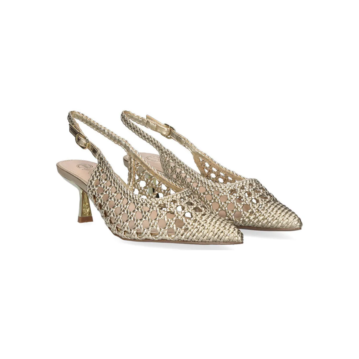 SANDALIA TACÓN EXÉ SELENA850 METALLIC GOLD