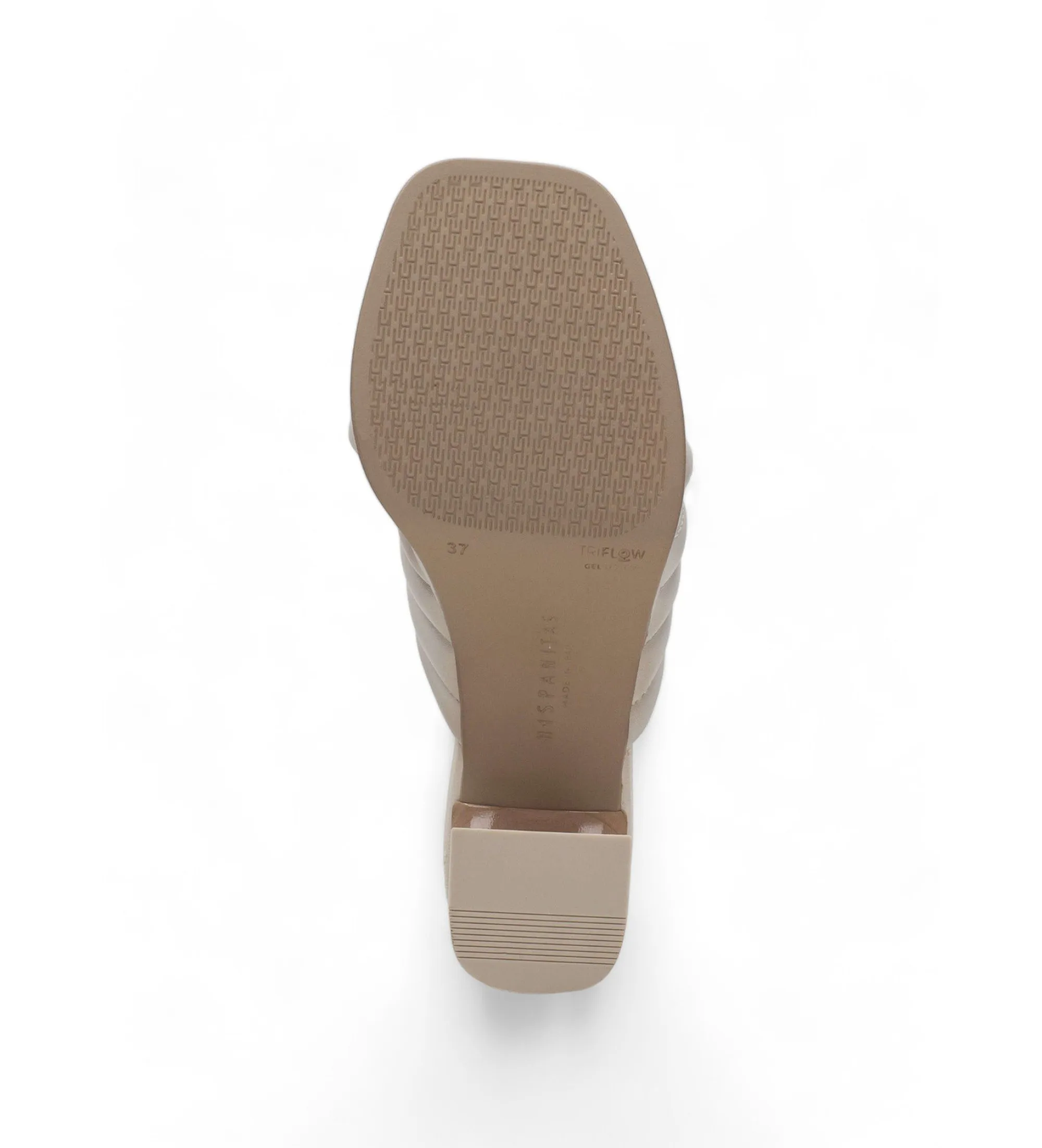 SANDALIAS DE PIEL SOHO BLANCO ALTURA TACóN 7CM
