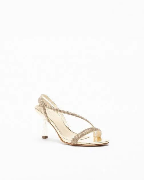 SANDALIAS DE TACóN ALTO PROF 18101153 DORADO
