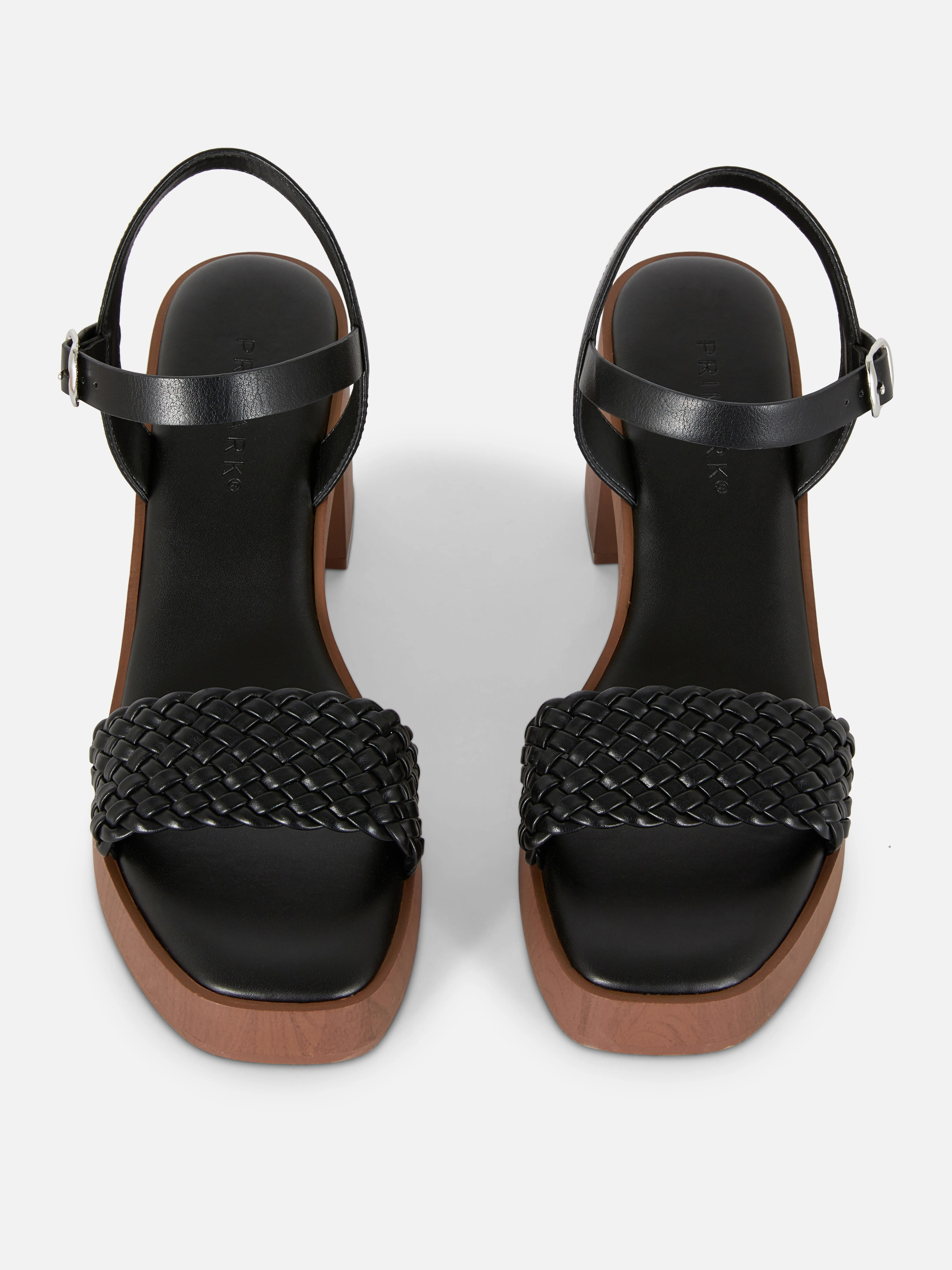 Sandalias tejidas de tacón