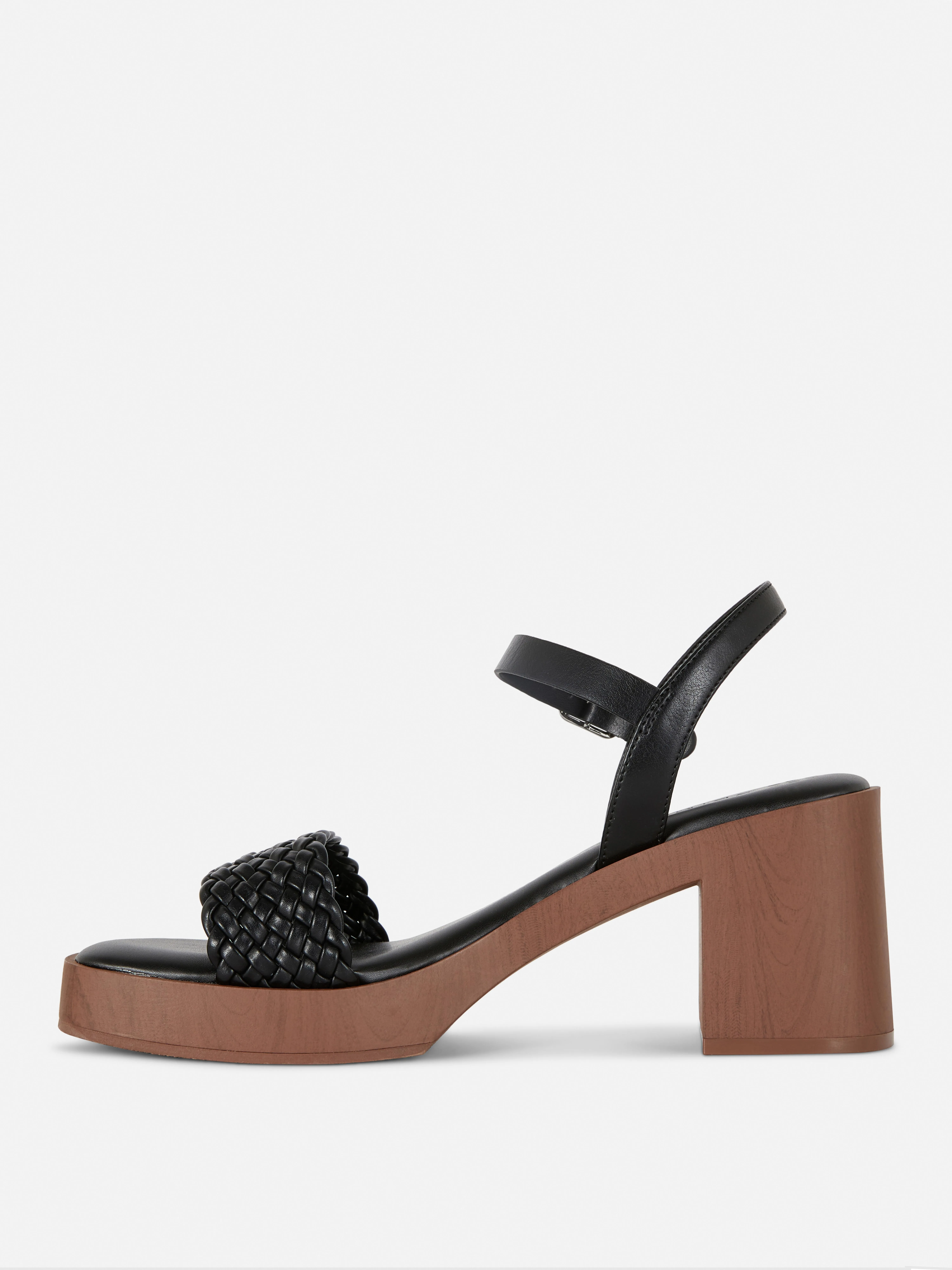 Sandalias tejidas de tacón