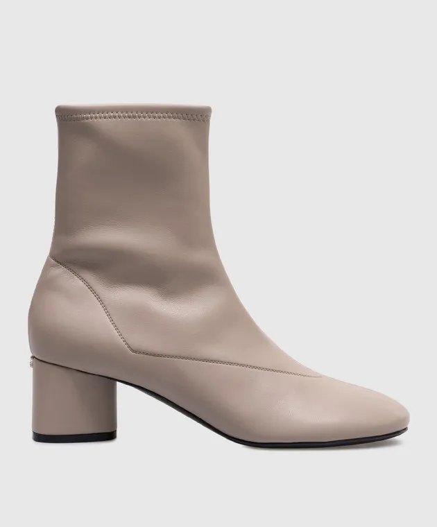 Sergio Rossi Pilier beige ankle boots