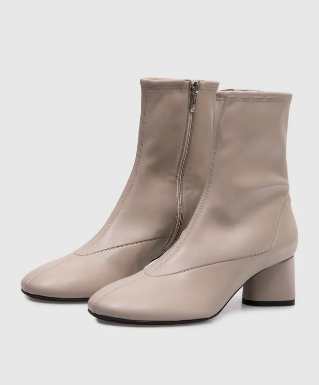 Sergio Rossi Pilier beige ankle boots