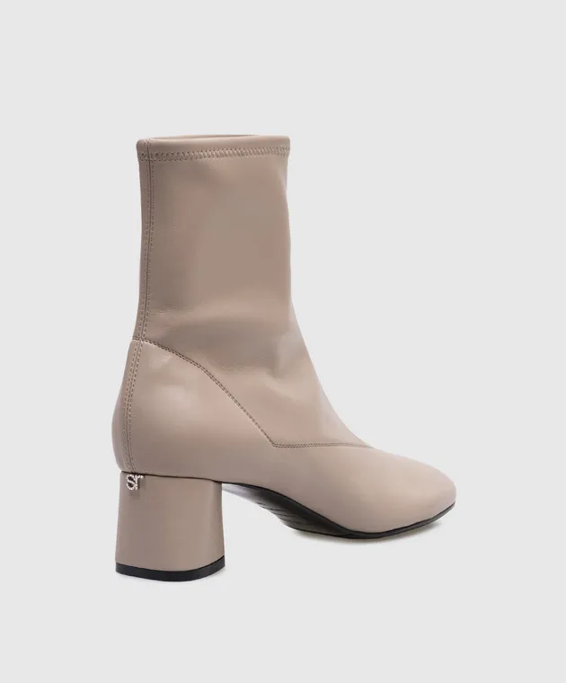 Sergio Rossi Pilier beige ankle boots