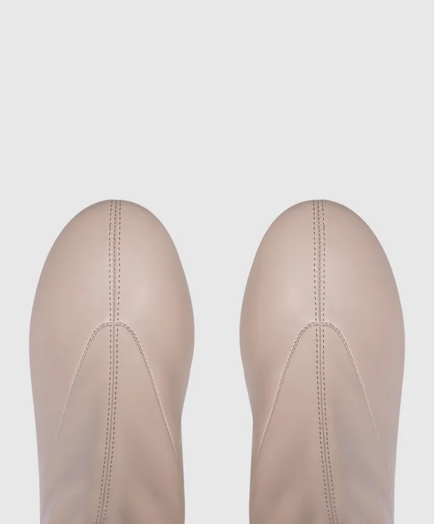 Sergio Rossi Pilier beige ankle boots