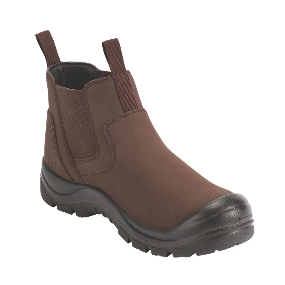 Site Merrien, botas de seguridad de media caña, marrón, talla 41
