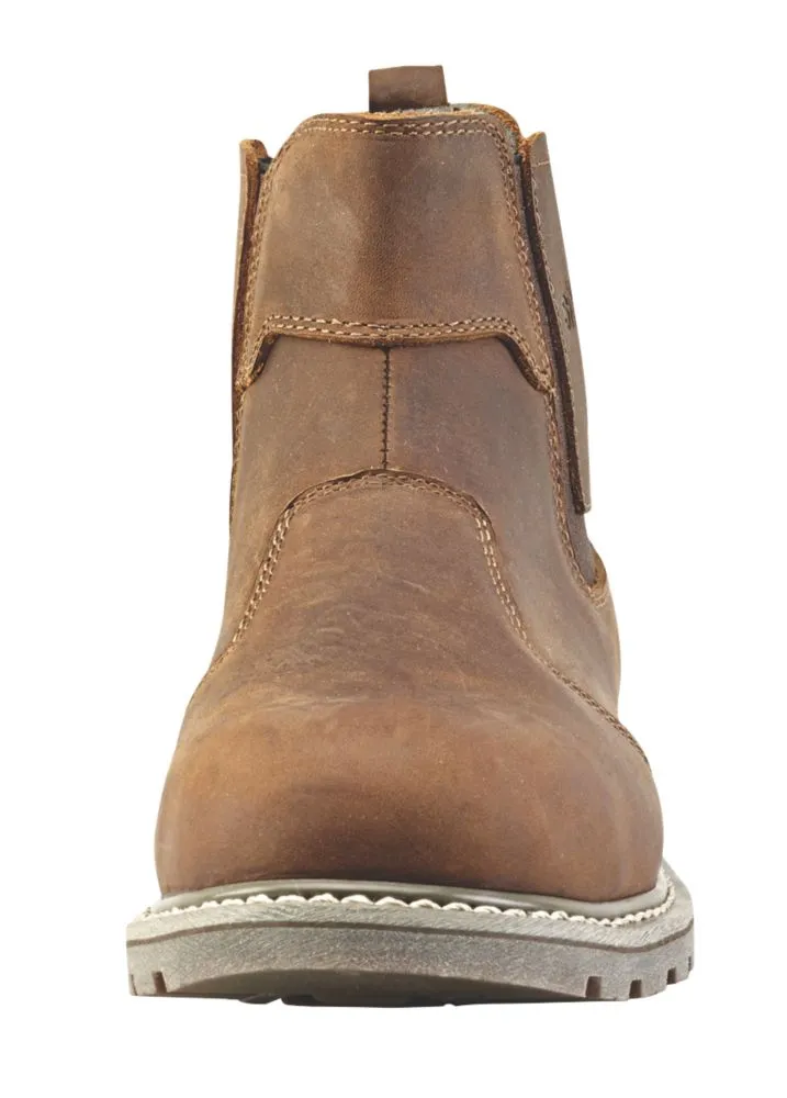 Site Mudguard, botas de seguridad de media caña, marrón, talla 45