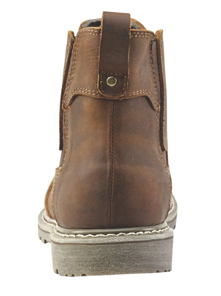 Site Mudguard, botas de seguridad de media caña, marrón, talla 45