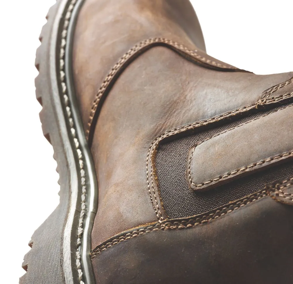 Site Mudguard, botas de seguridad de media caña, marrón, talla 45