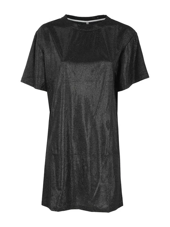 Solada Camiseta maxi de mujer con purpurina.