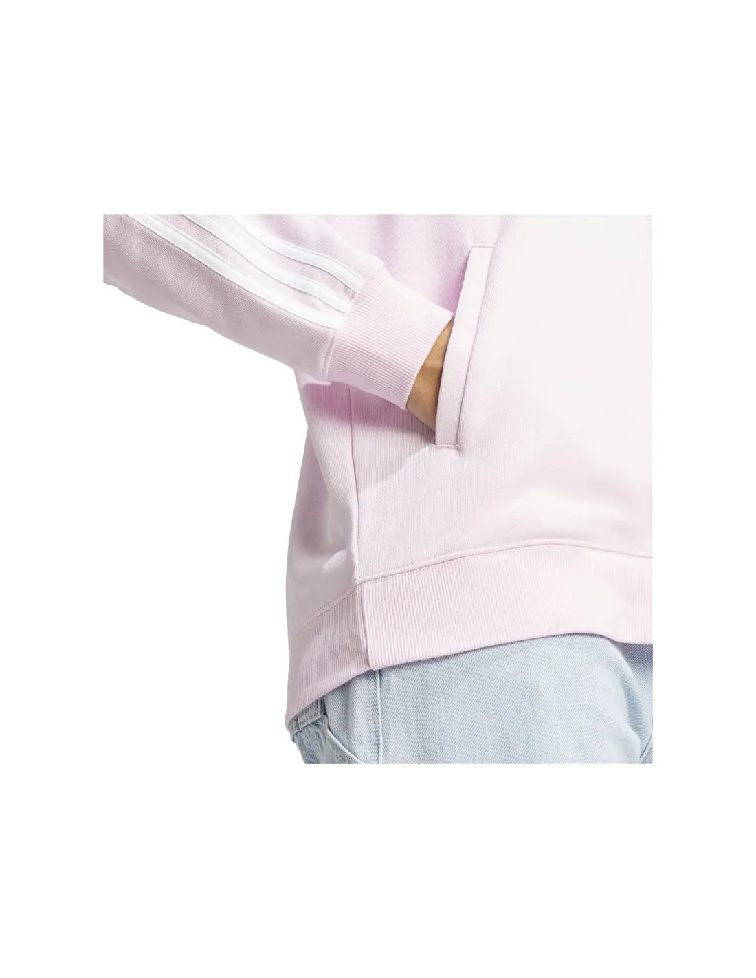 Sudadera adidas Essentials 3 Bandas Mujer Rosa