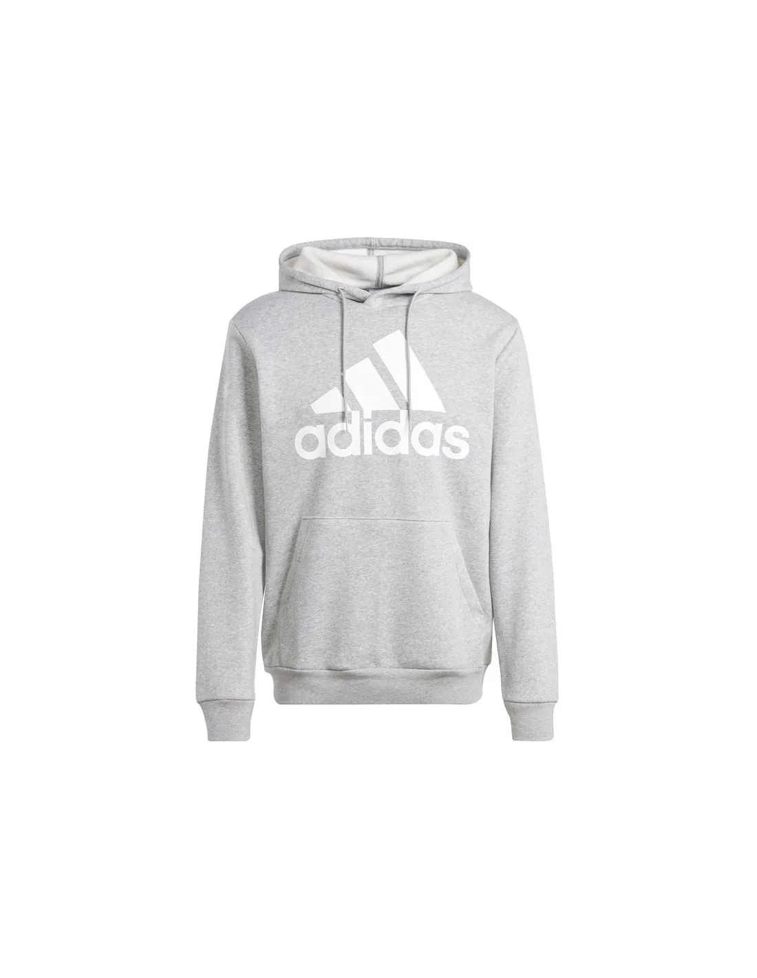 Sudadera adidas Essentials Fleece Big Logo Hoodie Hombre Gris
