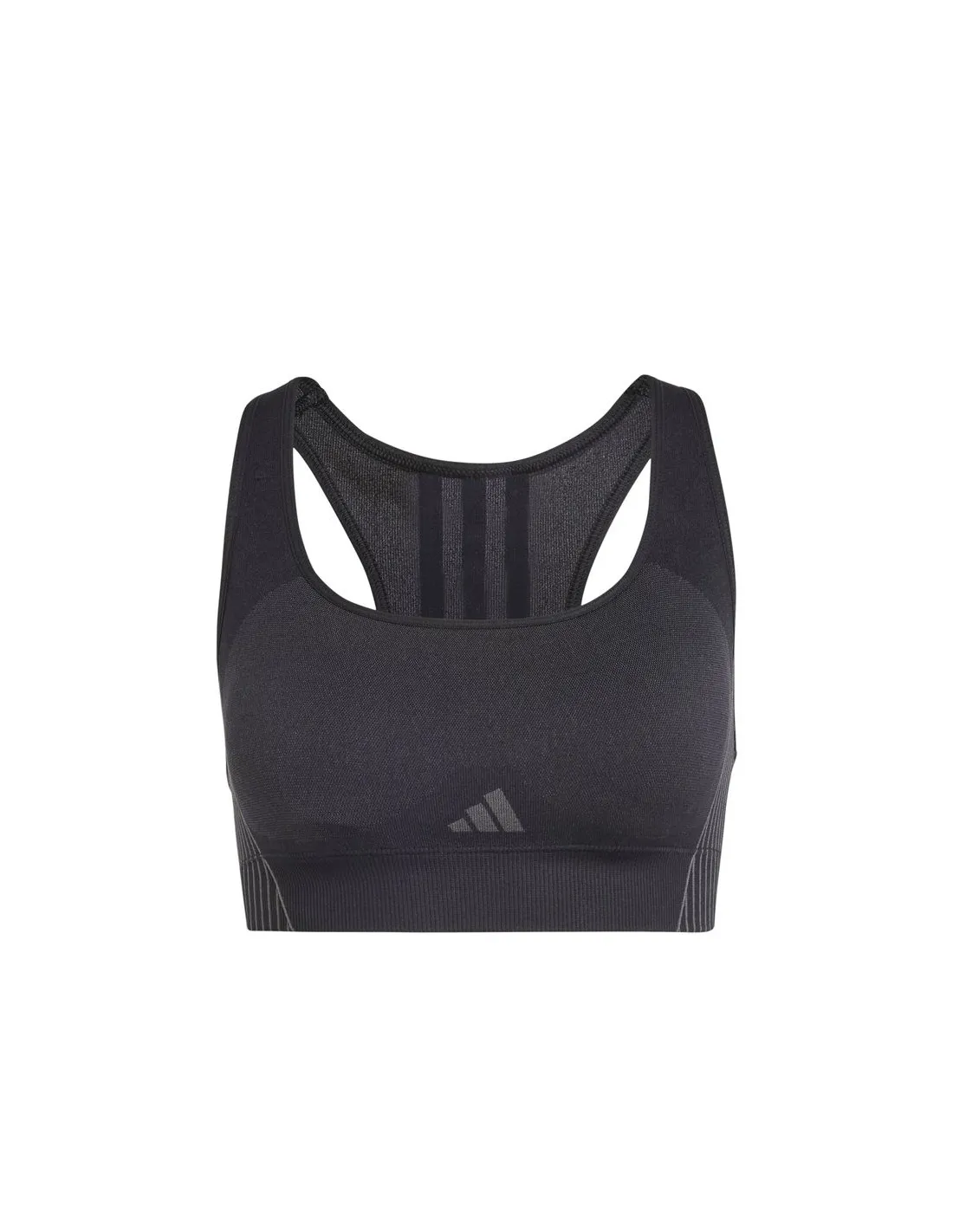 Sujetador Deportivo de Fitness adidas Essentials Aeroknit Light Support Mujer Negro