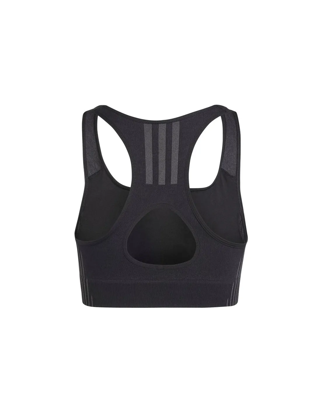 Sujetador Deportivo de Fitness adidas Essentials Aeroknit Light Support Mujer Negro