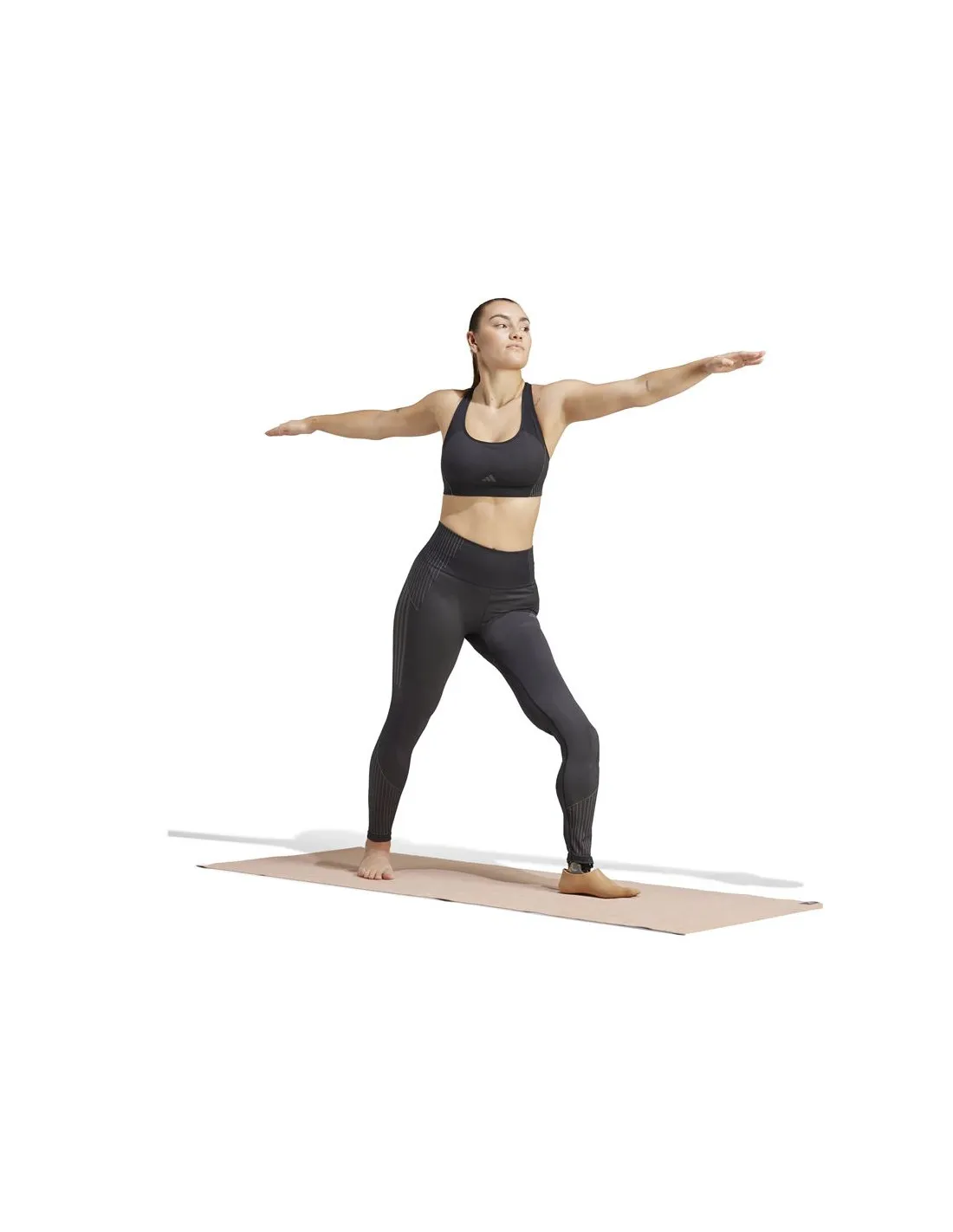 Sujetador Deportivo de Fitness adidas Essentials Aeroknit Light Support Mujer Negro