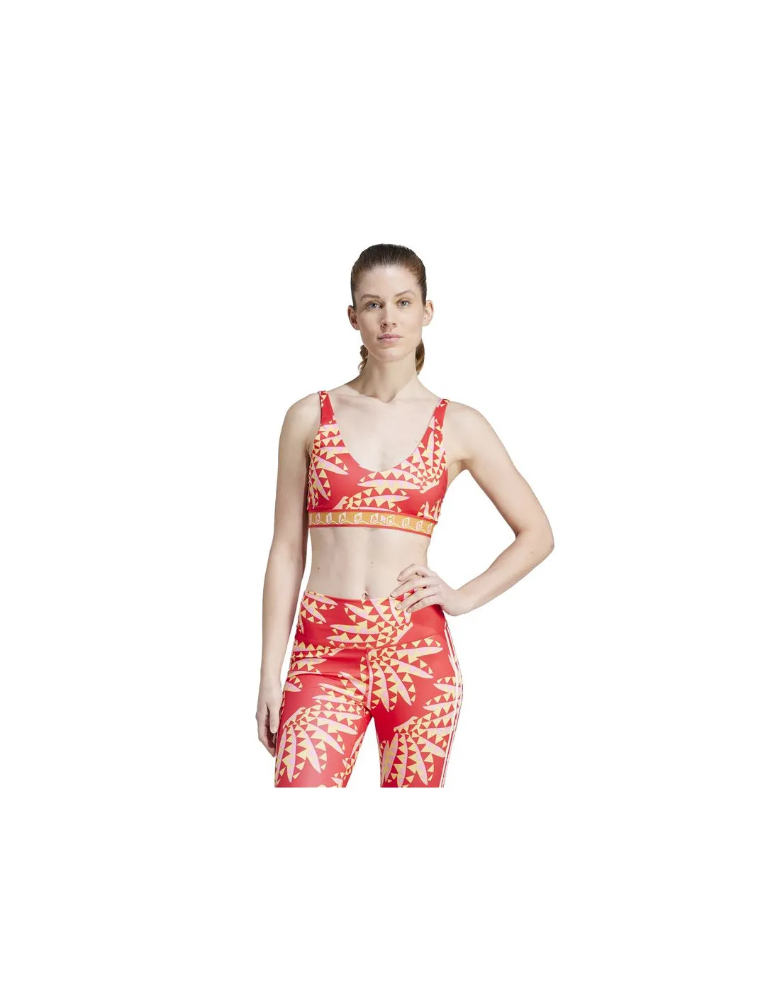 Sujetador Deportivo de Fitness adidas Essentials Farm Mujer Tomate