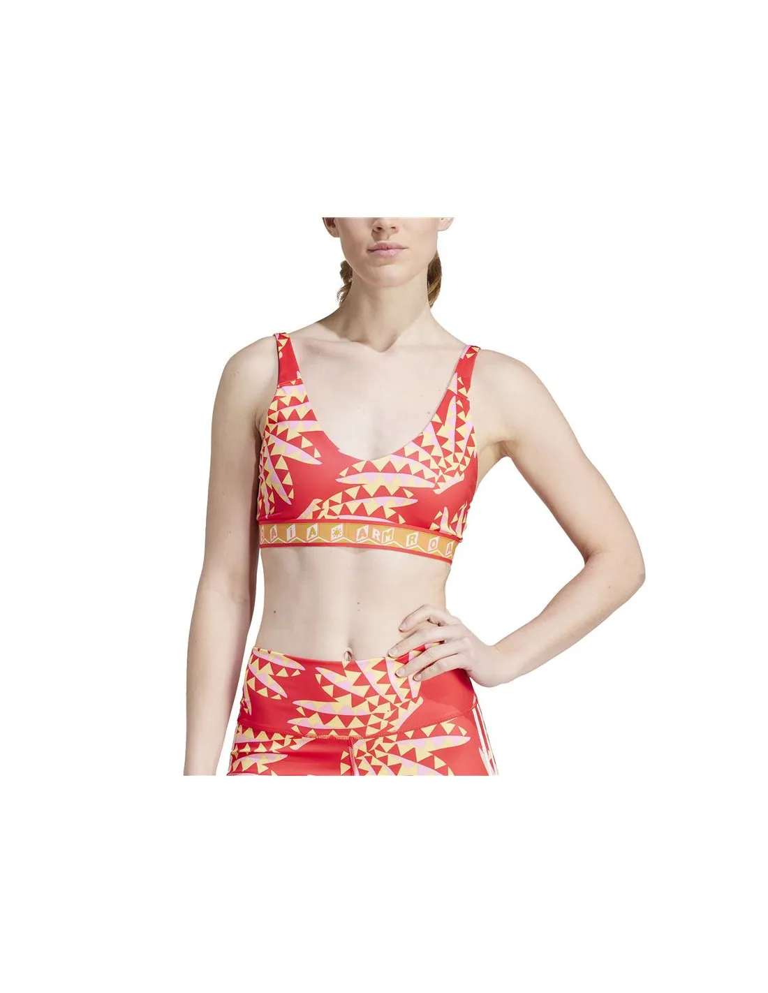 Sujetador Deportivo de Fitness adidas Essentials Farm Mujer Tomate