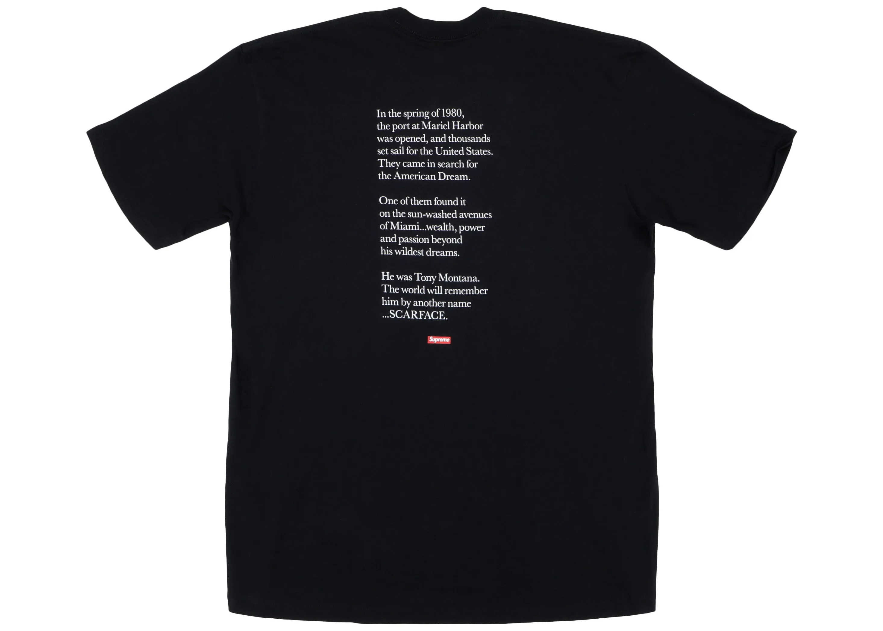 Supreme Scarface Friend Tee Black