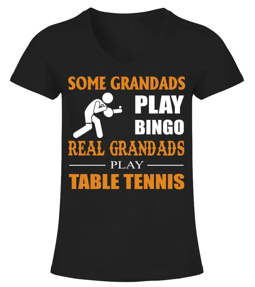 TABLE TENNIS GRANDPA  EN  002 CAMISETA CUELLO PICO MUJER