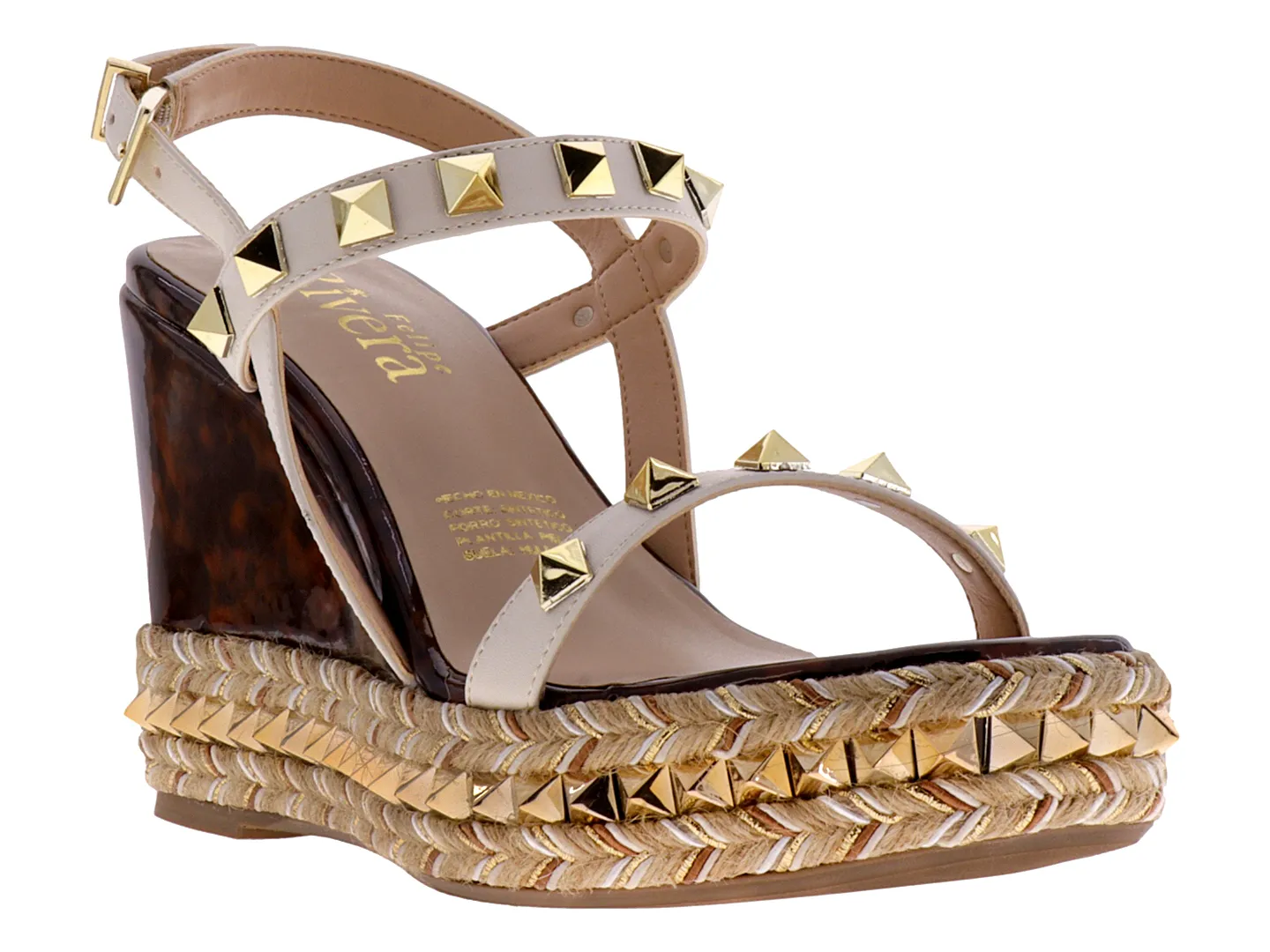 Tacones Felipe Rivera  11002  Latte Para Mujer