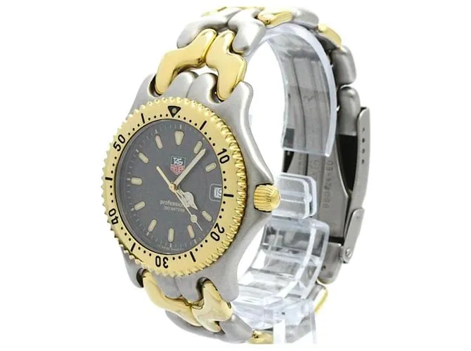 TAG HEUER Sel Profesional 200M Reloj de Acero Baño de Oro WG1120 