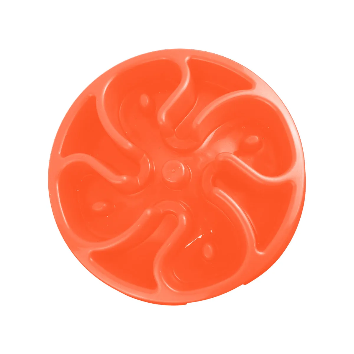 Tazón para Perro de Alimentación Lenta color Coral