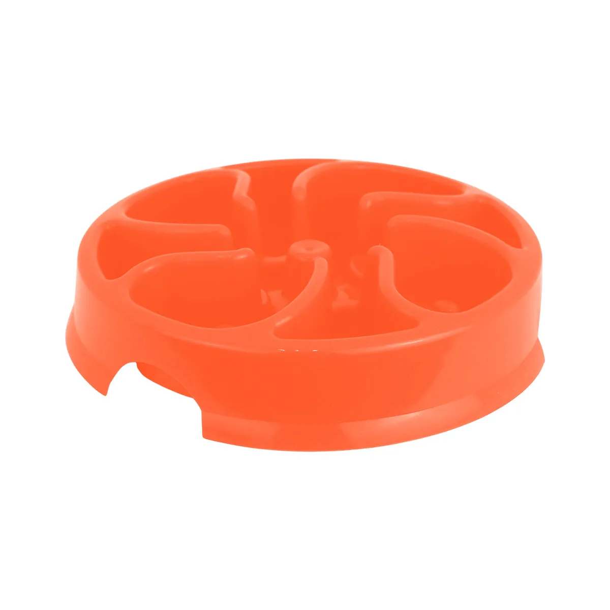 Tazón para Perro de Alimentación Lenta color Coral